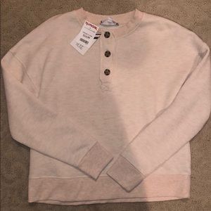 NWT button up sweatshirt